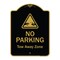 Signmission Designer Series-No Parking Tow Away Zone With Graphic, 24" x 18", BG-1824-9815 A-DES-BG-1824-9815 - alternate 1